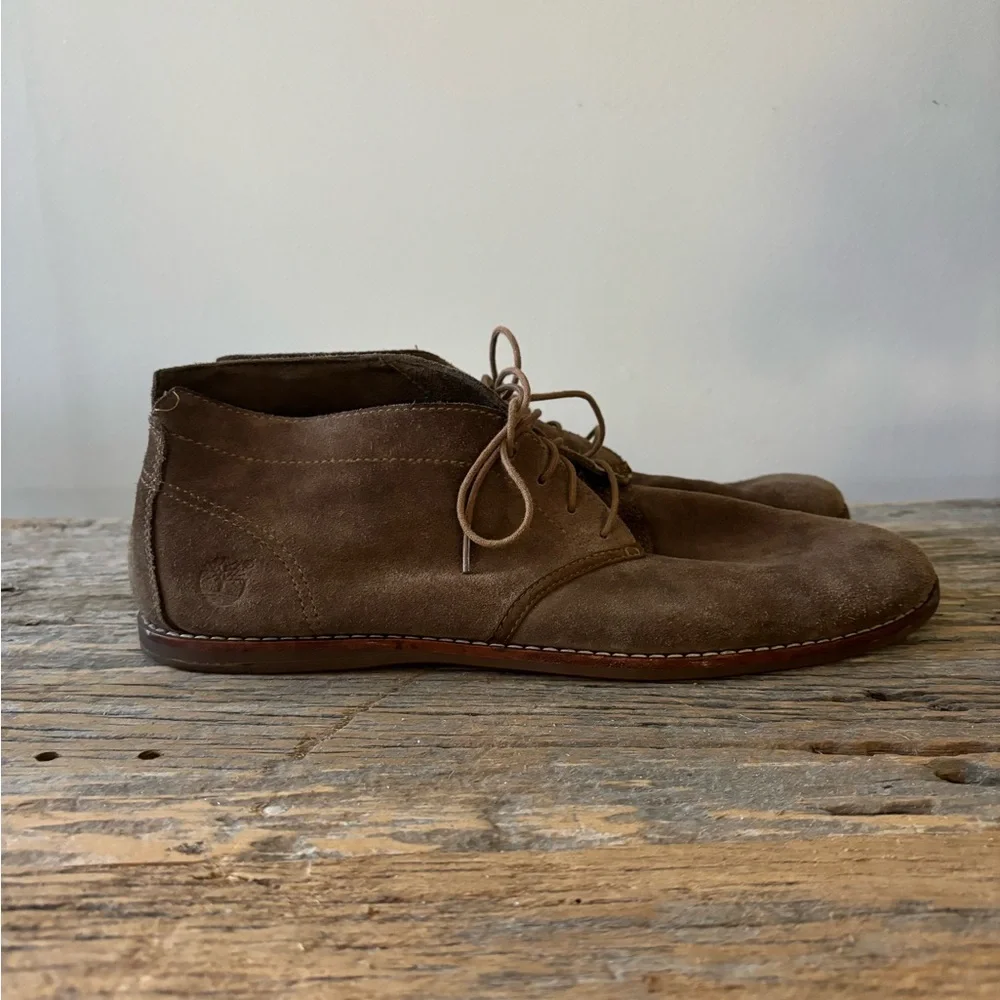 Men's Timberland leather‎ loafers color cream size 11.5